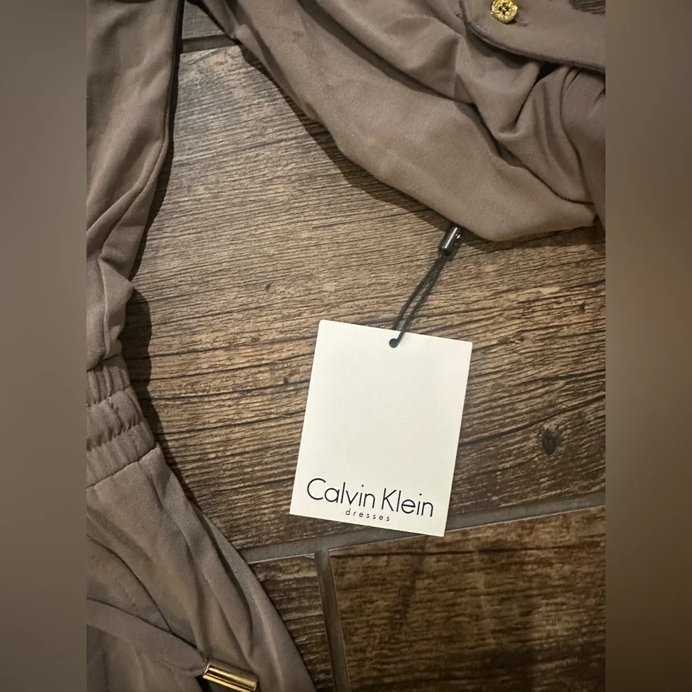 NWT Calvin Klein Taupe Jumpsuit - Picture 3 of 9